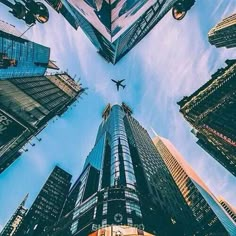 the words with a new york state of mind are shown in front of tall buildings