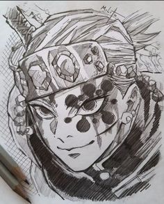 a pencil drawing of a person with glasses and a hat on top of their head