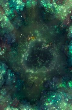 an aerial view of a green and blue space with stars in the center, as well as text that reads patron i zerbu