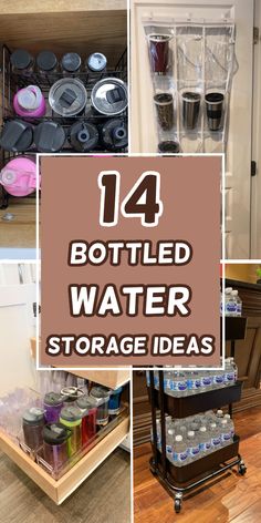 Discover 14 clever bottled water storage ideas to keep your space organized! Maximize pantry, cabinet, or garage storage with these smart solutions. Say goodbye to clutter and hello to easy access! Bottled Water Storage Ideas, Bottled Water Storage, Water Storage Ideas, Storage Ideas For Small Spaces, Under Cabinet Storage, Kitchen Drawer Organizers, Water Bottle Storage, Small Water Bottle, Decorative Storage Baskets