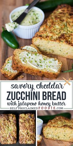 this savory cheddar zucchini bread is the perfect side dish for any meal