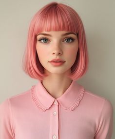 Curly hair in a vibrant peony pink, creating a bold and lively look. Ideal for a dynamic and youthful style. Warhol Flowers, Mandala Journal, Highlights Subtle, Pink Hair Ideas, Pink Goddess, Pink Hair Color Ideas, Pink Dip Dye, Pink Hair Color, Mermaid Braid