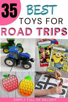 the best toys for road trips that kids will love to play with and learn how to read