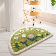 Beautiful Floral Mat - Kawaiies - Adorable - Cute - Plushies - Plush - Kawaii Rugs Washable, Bathroom Rugs Bath Mats, Toilet Mat, Carpet Size, Hd Print, Bathroom Mat, Carpet Colors