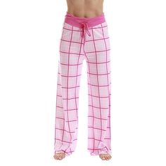 "TREAT EVERY NIGHT TO A TOUCH OF FUN AND COMFORT Total Comfort Transform any evening into a remarkably comfy affair with our cotton pajama pants! Made using 100% cotton, these sleeping bottoms are supremely soft, comfortably breathable to keep you nice and cool, and completely non-irritating thanks to the jersey knit fabric. And weve designed them in eight sizes to complement your shape. So whether youre beautifully big, prettily petite, or somewhere in between, youll find perfect-fitting PJs to Buffalo Plaid Pajamas, Cotton Pajama Pants, Plaid Pajama, Plaid Pajama Pants, Plaid Pajamas, Cute Pajamas, Purple Plaid, Pink Plaid, Jersey Knit Fabric