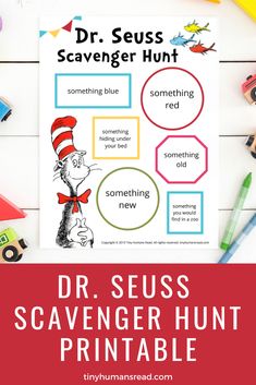 the dr seuss scavenger hunt printable