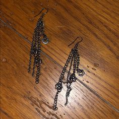 Gun Metal (Colored) Bolt, Dangling Earrings. New! Impulse Buy. A Little On The Heavy Side But These Are Some Beauties Just Never Worn Bolt Earrings, Dangling Earrings, Earrings Color, Dangle Earrings, Jewelry Earrings, Women Jewelry, Women Shopping, Beauty, Color