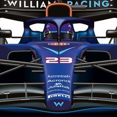 the new williams racing car is shown