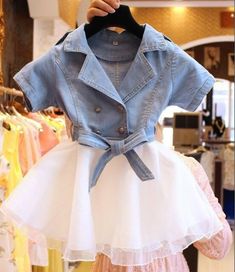 Mother Daughter Dresses Summer Short Sleeved denim Clothing - Tania's Online Closet Kids Jeans Outfit, Mommy Daughter Dresses, Mother Daughter Dresses, Big Family Photos, Mom And Daughter Matching, Mother Daughter Dress, Fashion Family, Mommy Daughter, Denim Clothing