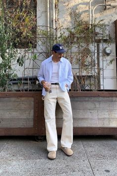 White Pants Men, White Pants Outfit, Jeans Outfit Men, Pants Outfit Men, Mens Summer Outfits