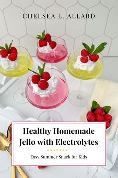 healthy homemade jello with electrolytes easy summer snack for kids by chelsea l allard