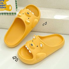 The Teddy Bear Color Slides are exactly what you were looking for! It is comfortable and your feet will be delighted because these will keep them secure and happy all year long, what are you waiting? Time to try them!. Features: Style Concise Season Summer Sole material EVA Vamp material EVA COMFORTABLE MATERIAL: The Teddy Bear Color Slides are made of high-density material. These are light, soft, breathable, and waterproof, and their excellent flexibility and durability make them perfect for ev Yellow Non-slip Slippers With Round Toe, Yellow Non-slip Round Toe Slippers, Comfortable Yellow Non-slip Slippers, Comfortable Non-slip Yellow Slippers, Casual Synthetic Slippers With Soft Sole, Fun Non-slip Synthetic Slippers, Non-slip Cartoon Slippers With Round Toe, Cartoon Style Non-slip Slippers With Round Toe, Cartoon Style Non-slip Round Toe Slippers