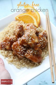 Gluten Free Orange Chicken Gluten Free Orange Chicken, Gluten Free Main Dishes, Dinner Recipes Easy Quick, Low Fodmap Recipes, Gluten Free Eating, Fodmap Recipes, Gluten Free Dinner, Orange Chicken, Gluten Free Chicken