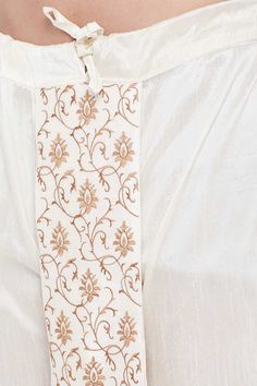 Shop Cream Embroidered Art Silk Dhoti Bengali Look, Dhoti For Men, Cream Art, Embroidery Detailing, Men Cream, Cultural Celebration, Traditional Pattern, Cream Fabric, Cream Silk