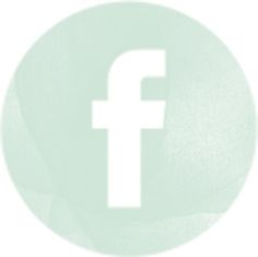 a white circle with the facebook logo in it's center and an image of a person holding a cell phone up to their ear