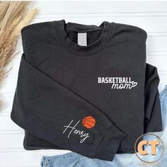 Customized Basketball Sweatshirt Name On Sleeve, Basketball Mom Sweatshirt, Custom Basketball Sweater, Basketball Game Day Sweatshirt HOW TO ORDER 1-) Please, check and review all the photos. 2-) Select Your Size and Color from drop down menus. 3-) Click add to cart. You can go back to add more sweatshirts. 4-) Click "Proceed to check out" to purchase your order. 5-) When you check out, you can add a note to seller for any request. SIZING We are using Unisex sizing sweatshirts for a casual and r Customized Basketball, Game Day Sweatshirt, Basketball Sweatshirts, Sweatshirt Fits, Custom Basketball, Shirts Ideas, Basketball Mom, Basketball Game, Basketball Games