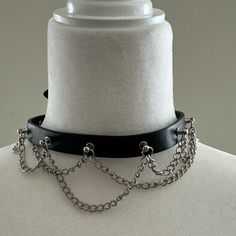 Body Rage Chain Choker - New W/Tags - Purchased From Spencers. Comes From A Pet Free/Smoke Free Home. Body Rage Jewelry, Gothic Accessories, Chain Choker, Cute Jewelry, Womens Jewelry Necklace, Black Silver, Choker, Jewelry Necklaces, Necklaces