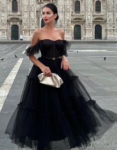 Black Off the Shoulder A Line Tulle Homecoming Dress Tulle Long Prom Dress, Tulle Homecoming Dress, Dresses Quinceanera, Mob Dresses, Evening Dresses Cocktail, Homecoming Dresses Black, Handmade Dresses, Wedding Bridesmaid Dresses, Quinceanera Dresses