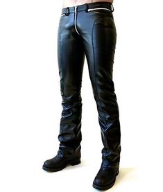 Premium Men's Real Leather Pants Black Double Zipped Biker Trousers Motorcycle Jeans, Mens Clothing Moto Style Fitted Jeans For Biker Events, Fitted Moto Style Straight Leg Jeans, Moto Style Fitted Straight Leg Jeans, Casual Straight Leg Motorcycle Bottoms, Fitted Straight Leg Jeans For Biker Events, Casual Straight Leg Bottoms For Motorcycling, Fitted Black Jeans With Zip Fly, Biker Bottoms Straight Leg For Motorcycling, Biker Style Straight Leg Bottoms For Motorcycling