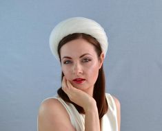 This is an elegant straw headband in ivory with pleated crinoline ribbon. The headband base is hand blocked from sinamay straw using traditional millinery techniques. I have used a beautiful rounded headband hat block to create this headpiece. I have covered the headband with pleated crinoline ribbon to give it an airy texture. The headband base is wired for extra strength and lined with velvet ribbon.This headpiece fixes with velvet ribbons that are tied at the back of the head.This is an exqui Headband Hat, Headband White, Hat Blocks, Headband Bridal, Headband Wedding, Back Of The Head, White Headband, Wedding Headband, Bridal Headband