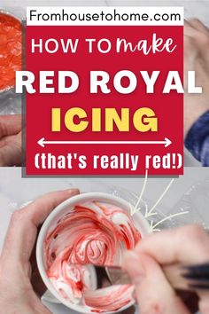 how to make red royal icing that's really red