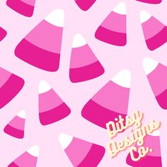 Pink Candy Corn, Candy Corn Pattern, Fall Pink, Barbie Halloween, Pink Halloween, Halloween Looks, Design Fabric, Pink Candy, Candy Corn