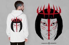 Warrior princess t-shirt design Warrior T Shirt Design, Kawaii Graphic T-shirt For Streetwear, Princess Tshirt Women, Novelty Character Print T-shirt For Streetwear, Cyberpunk Graphic Print Crew Neck T-shirt, Warrior Princess