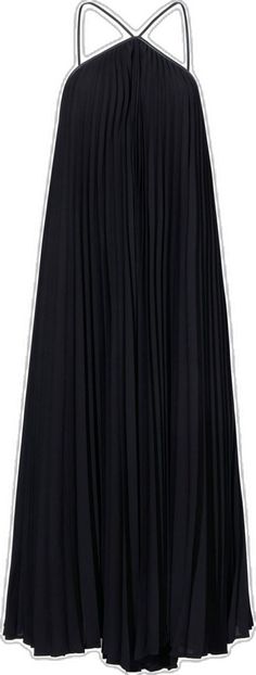 Elegant Black Pleated Dress, Elegant Black Pleated Dress With Accordion Pleats, Black Evening Pleated Dress, Black Evening Dress With Pleated Skirt, Black Pleated Skirt Dress For Evening, Black Evening Pleated Dress With Pleated Skirt, Formal Black Pleated Summer Dress, Black Formal Summer Pleated Dress, Chic Black Pleated Dress