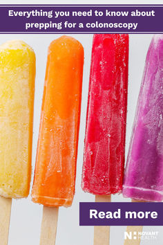 Yellow, orange, red and purple popsicles Colonoscopies Prep Diet, Colonoscopies Prep Food, Colonoscopies Prep, Beef Gelatin, Medical Lab, Lab Values