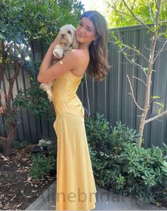 Yellow Party Dresses, Yellow Prom Dress, Yellow Prom, Lavender Prom Dresses, Prom Dress Trends, Navy Blue Prom Dresses, Black Homecoming Dress, Strapless Prom Dress, White Homecoming Dresses