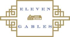 the logo for eleven gables, an upscale restaurant in new york's upper east side