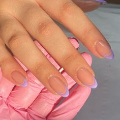 32 Spring Nail Art Designs To Try - Beauty Bay Edited Spring Color French Nails, Color Block French Tip Nails, Simple French Tip Nail Designs, French Tip Color Ideas, Oval Spring Nails, French Colored Tips Nails, Pastel Nails French Tip, Acrylic Nail Designs French Tip Ideas, Spring French Manicure