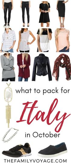 what to pack for italy in october