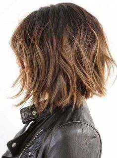 Shaggy Bob Haircut, Brunette Bob, Wavy Bob Haircuts, Messy Bob Hairstyles, Thick Hair Cuts, Choppy Hair, 2015 Hairstyles, Short Hairstyle