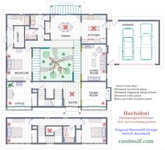 the floor plan for an apartment with two separate rooms