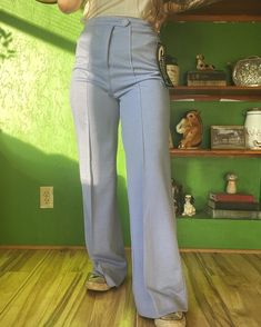 Vintage 70's Campus Casuals poly/silk blend bell bottoms in a beautiful lavender color. Still has original tags attached! No flaws. Talon zip.  . Measurements: Waist - 14" Rise - 12 1/2" Hip - 20" Inseam - 31" Fitted Full-length Lavender Pants, Fitted Full Length Lavender Pants, Lavender Fitted Full-length Pants, Fitted Full-length Lavender Bottoms, Fitted Full Length Lavender Bottoms, Lavender Fitted Full-length Bottoms, Lavender Full-length Fitted Bottoms, Campus Outfit, Womens Trousers