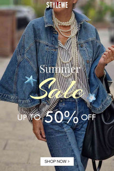 Summer Denim Long Sleeve Outerwear, Summer Long Sleeve Denim Outerwear, Chic Long Sleeve Summer Denim Jacket, Summer Denim Outerwear With Relaxed Fit, Relaxed Fit Denim Outerwear For Summer, Trendy Relaxed Fit Summer Outerwear, Oversized Summer Outerwear, Oversized Cape Outerwear For Spring, Chic Relaxed Fit Summer Outerwear