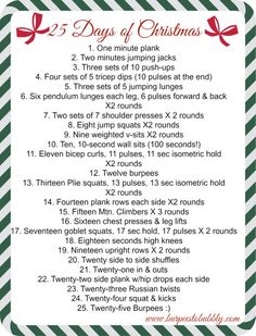 the 25 days of christmas printable list with instructions for how to do it in minutes