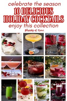 Discover a delightful collection of 10 fun and fabulous holiday cocktails that will elevate your festive celebrations! From classic eggnog to refreshing cranberry mimosas, explore creative recipes and seasonal ingredients to impress your guests and make every toast memorable. Save these holiday cocktails.