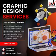 an advertisement for graphic design services