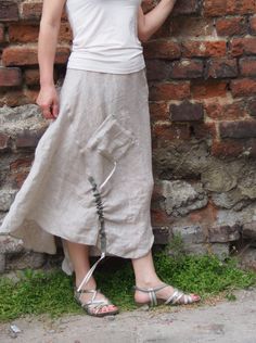 "Maxi Linen Skirt, Asymmetrical Linen Skirt, Women Summer Skirt Another playful design, a skirt this time- with a lot of options to apply fantasy :) I would be happy to discuss ideas about combos you would like to have and execute them with care. Your order will be finished in not more than a week after purchasing. Standard shipping takes about 10-20 business days or less, for EU - 5 - 7 days . Please, note that all clothing orders are made to order after they are purchased. I hope you will enjo Irregular Flowy Skirt For Summer, Irregular Summer Skirt, Casual Asymmetrical Beige Skirt, Casual Beige Asymmetrical Skirt, Asymmetrical Beige Bottoms For Summer, Beige Asymmetrical Bottoms For Summer, Asymmetrical Maxi Skirt With Pockets, Asymmetrical Flowy Skirt With Pockets, Bohemian Style Beige Asymmetrical Skirt