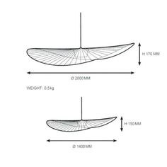 a diagram showing the height and width of a boat