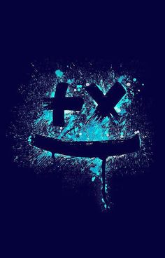 a blue and black wallpaper with the letter x on it