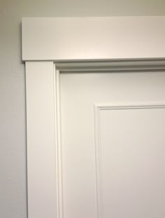 an open white door in a room