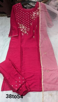 Pure silk kurti with heavy handwork beautiful pant  n heavy organza dupatta  Premium collection ♥️♥️  Designer pcs Great response  No compromise with qualities Sizes L-40 XL-42 XXL-44 Code2011924 Original pcs much better than picture Unstitched Straight Kurta Suit With Dori Work, Straight Organza Kurta With Dori Work, Silk Kurti, Organza Dupatta, Pure Silk, Blazer Suit, Favorite Outfit, Art Collection, Blazer