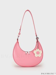 BagForLove - Chic Floral Hobo Bag with Zipper Closure - Stylish & Adorable Pink Hobo Bag With Zipper Closure, Pink Hobo Bag With Zipper Closure For Shopping, Pink Crossbody Hobo Bag With Zipper, Pink Crossbody Bag With Zipper Closure, Pink Hobo Bag With Zipper For Everyday, Pink Hobo Bag With Zipper For Daily Use, Hobo Bag Patterns, Inch Bag, Bag With Zipper