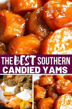 the best southern candied yams are made with sweet potatoes, corn and spices