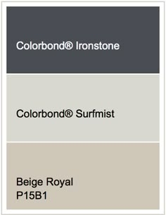 the color scheme for an interior paint swatch with different colors and text on it