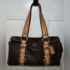 Chelsea (Beautiful Pebble) Leather Satchel Sv/Mahogany 2 Turn Lock Closure ***New Without Tags*** Displayed, But Never Used - Please Review All Pictures As They Are Of The Description. $$ Bundle & Save Reasonable Offers Considered. ~ Before Submitting An Offer, Please Take Into Account Poshmark Gets 20%. Brown Pebbled Leather Satchel With Detachable Strap, Brown Pebbled Leather Shoulder Bag With Gold-tone Hardware, Coach Pebbled Leather Bag With Silver-tone Hardware, Brown Satchel With Silver-tone Hardware Top Handle, Brown Satchel With Silver-tone Hardware, Brown Top Handle Satchel With Silver-tone Hardware, Coach Brown Pebbled Leather Bag, Brown Pebbled Leather Shoulder Bag With Textured Detail, Brown Bag With Silver-tone Hardware For Daily Use