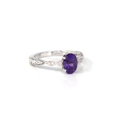 * Design Concept--- This ring features a Cushion Cut Brazillian Amethyst genuine deep purple amethyst. The design is simplistic yet elegant. The ring looks very exquisite with some diamonds tracing the accents. Baikalla artisans are dedicated to combining beautiful gemstones with modern-day luxury. The essence of this beautifully faceted amethyst is unleashed by the simplistic setting design that keeps the originality of the rare gem. * Specifications: approx. Weight: 3.52 g Approx. Shoulder Wid Beautiful Gemstones, Rare Gems, Sell Gold, Jade Jewelry, Unique Gemstones, Ring Fit, Design Concept, Amethyst Ring, Cushion Cut